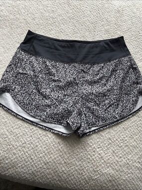 Mondetta Black & White Printed Athletic Swim Shorts